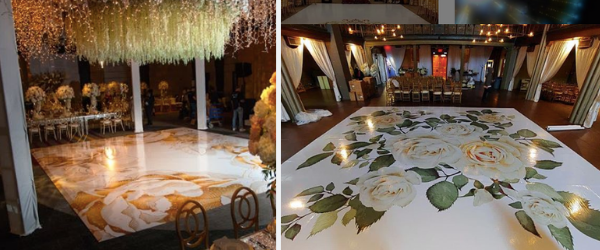 Floral Floor Decal Options