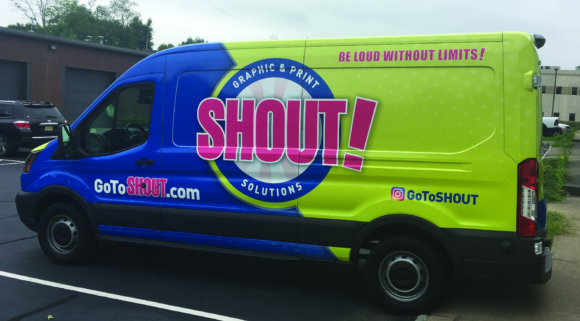 Shout Business Vehicle Graphic